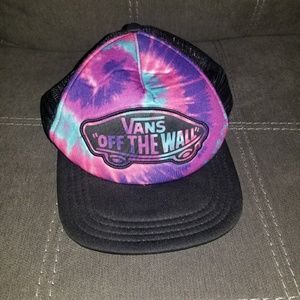Tie Dye Vans Flat Rimmed Adjustable Hat